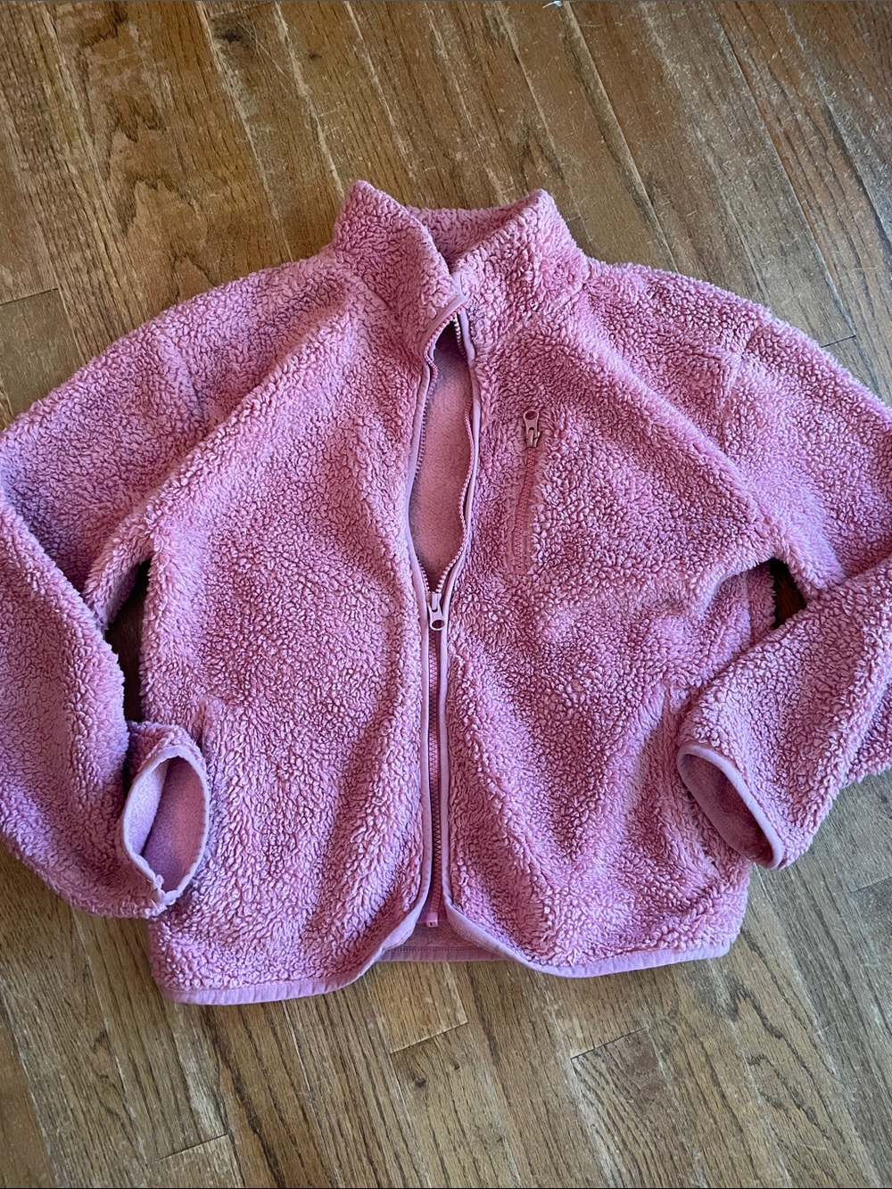 Place Pink Plush Sherpa Puffer Jacket